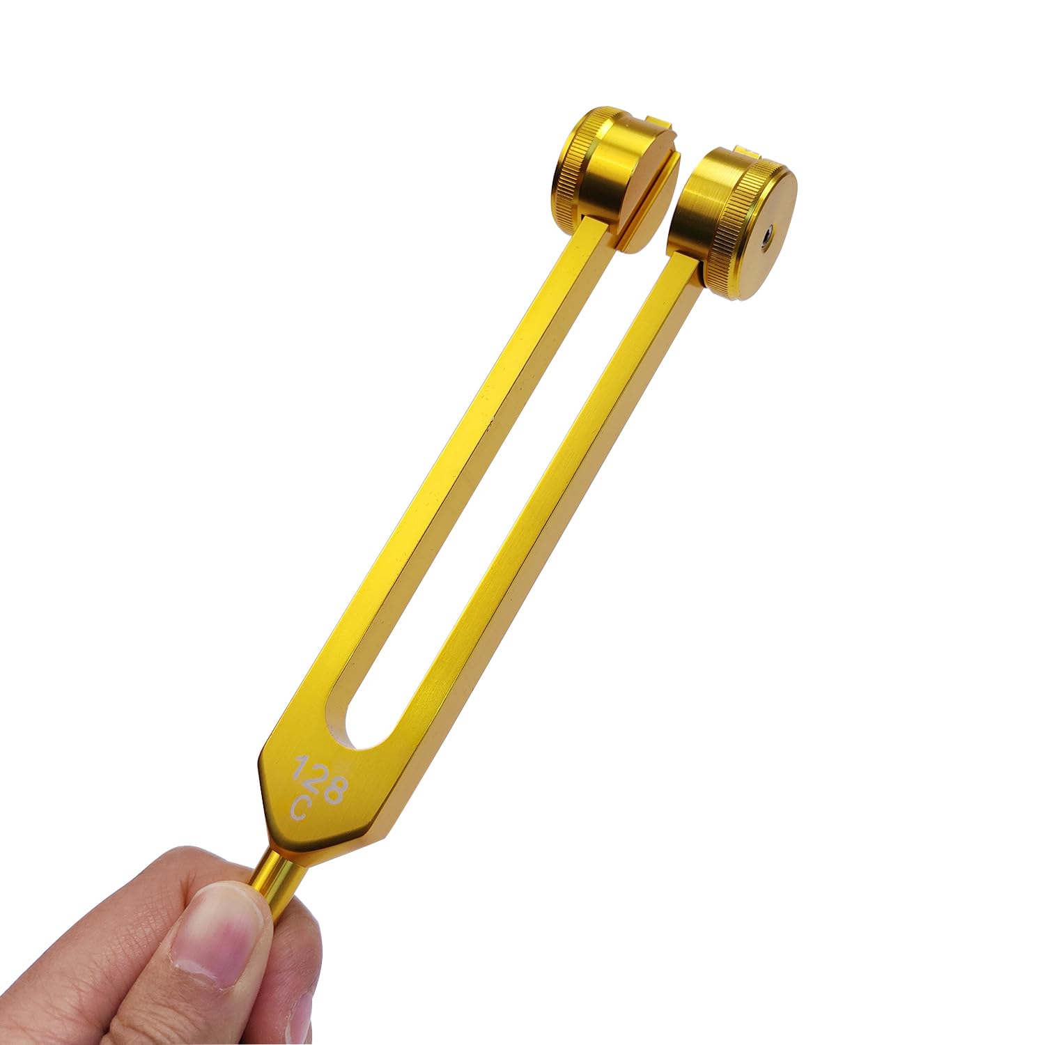 Lesage 128 Hz Tuning Fork Otto Weighted Tuning Forks For Healing Meditation 128 Hertz Diapason Medical 128Hz Tuning Fork Yellow
