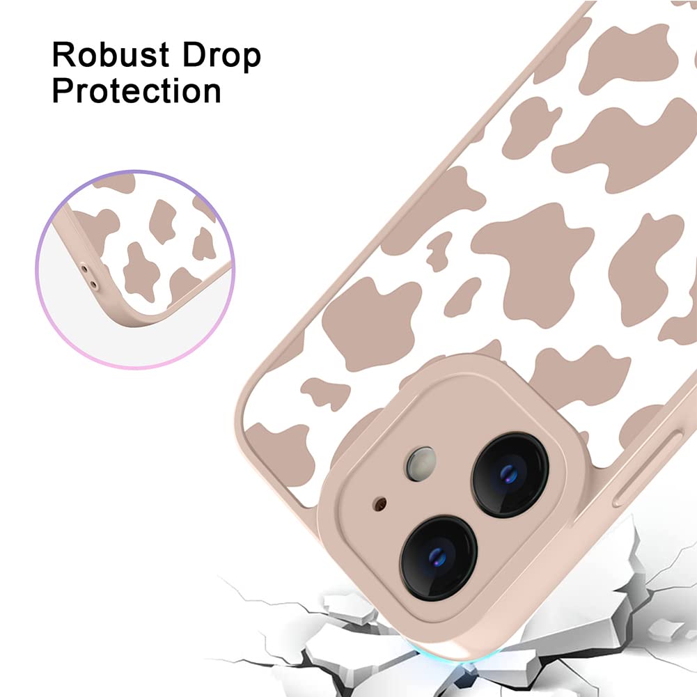 Ook Compatible With Iphone 12 Case Cute Cow Print Fashion Slim Lightweight Camera Protective Soft Flexible Tpu Rubber For Iphone