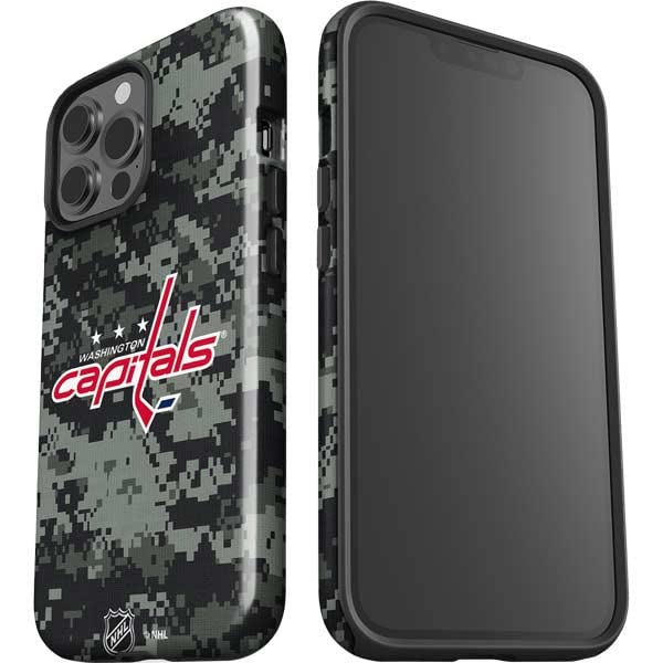 Skinit Impact Phone Case Compatible With Iphone 13 Pro Max   Officially Licensed Nhl Washington Capitals Camo Design