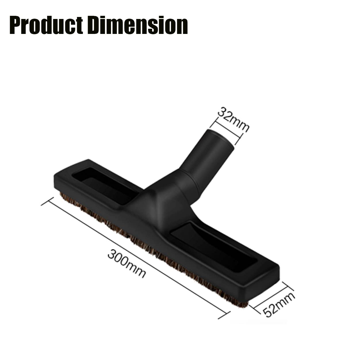 Anboo 32Mm 1 1/4 Inches Vacuum Hardwood Floor Attachment Accessories Deluxe Extra Large Hardwood Brush 1 1/4Inch Multi Surface V