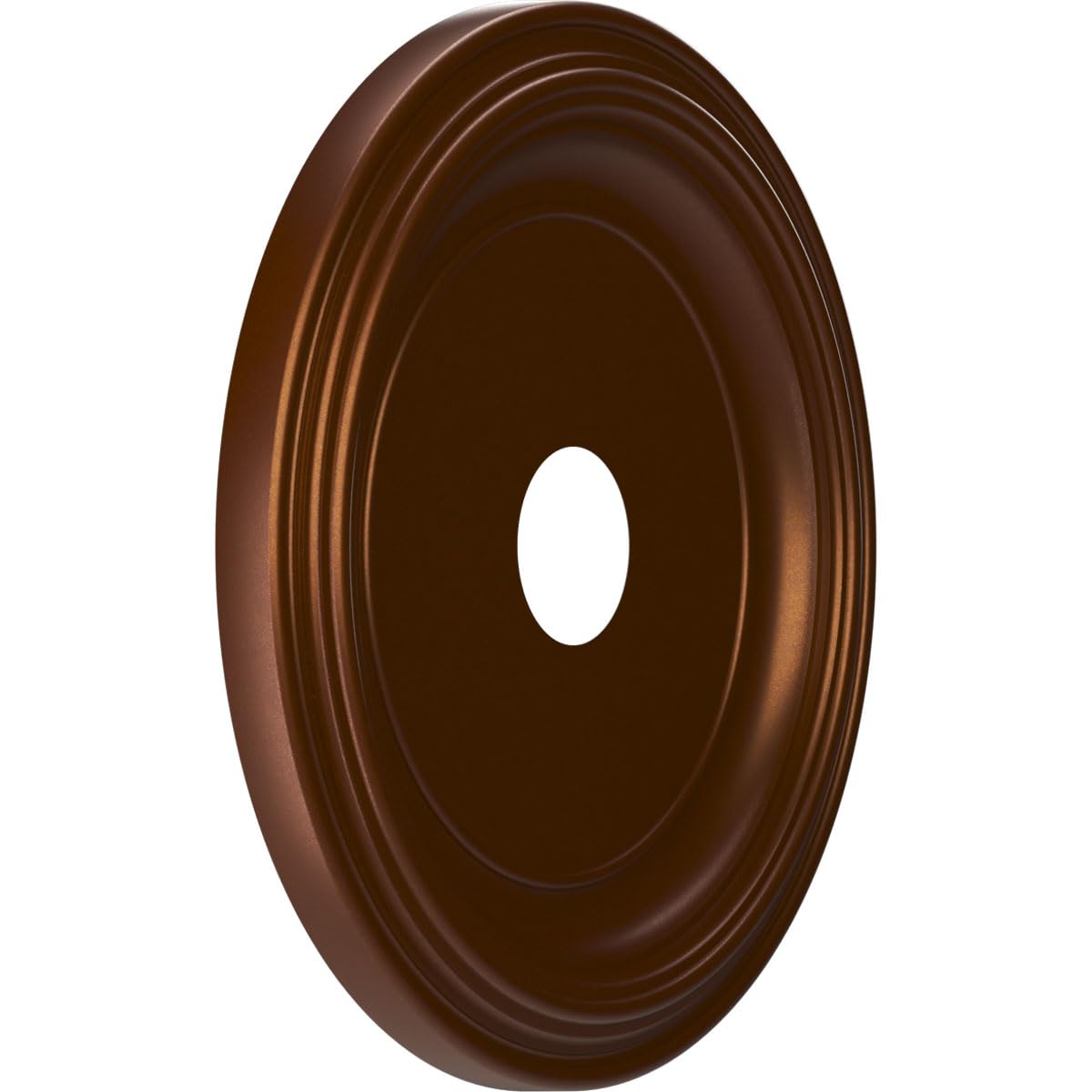 19Od X 3 1/2Id X 1 1/2P Traditional Thermoformed Pvc Ceiling Medallion (Fits Canopies Up To 11 1/2), Metallic Dark Copper