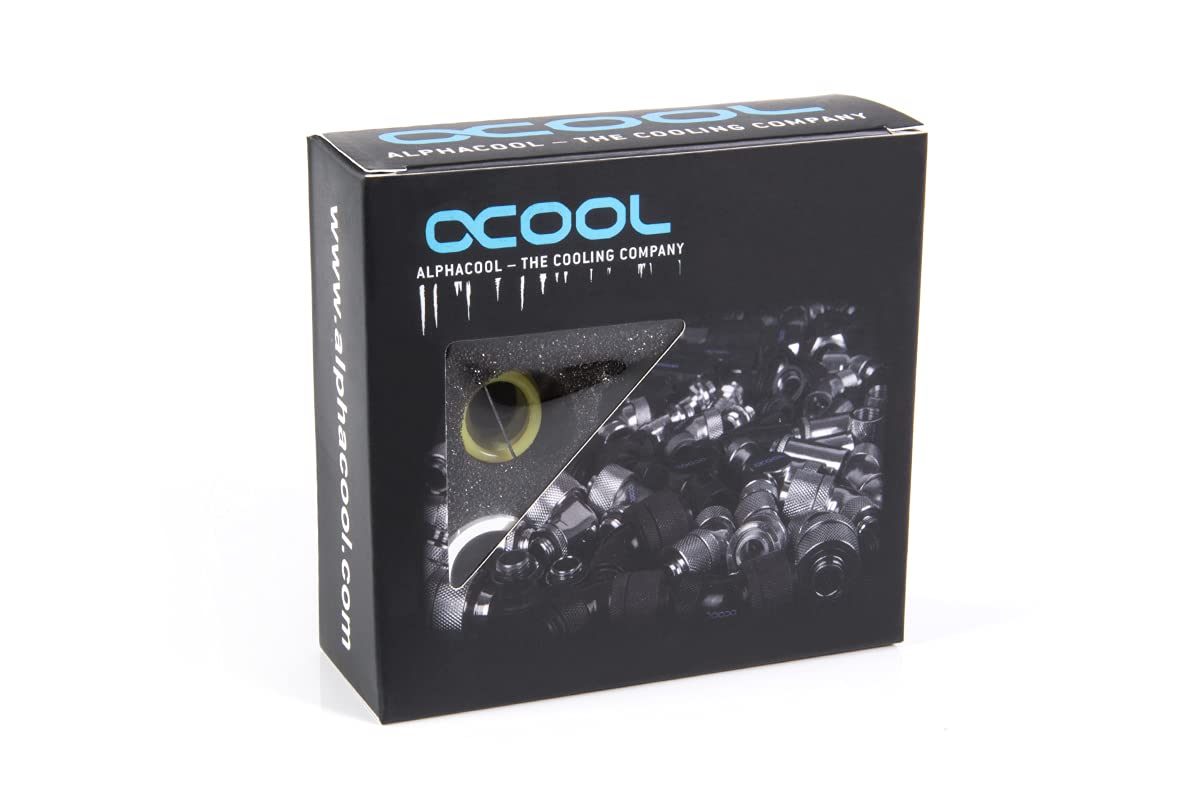 Alphacool 17483 Eiszapfen Pro 13Mm Hardtube Fitting G1/4   White Sixpack