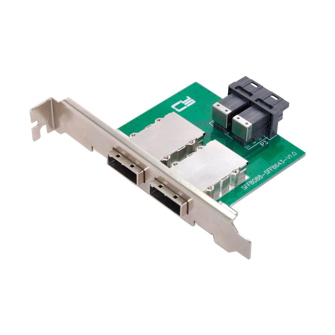 Chenyang Mini Sas 2 Sff 8088 To 2 Sff 8643 Hd Data Server Converter Adapter With Bracket