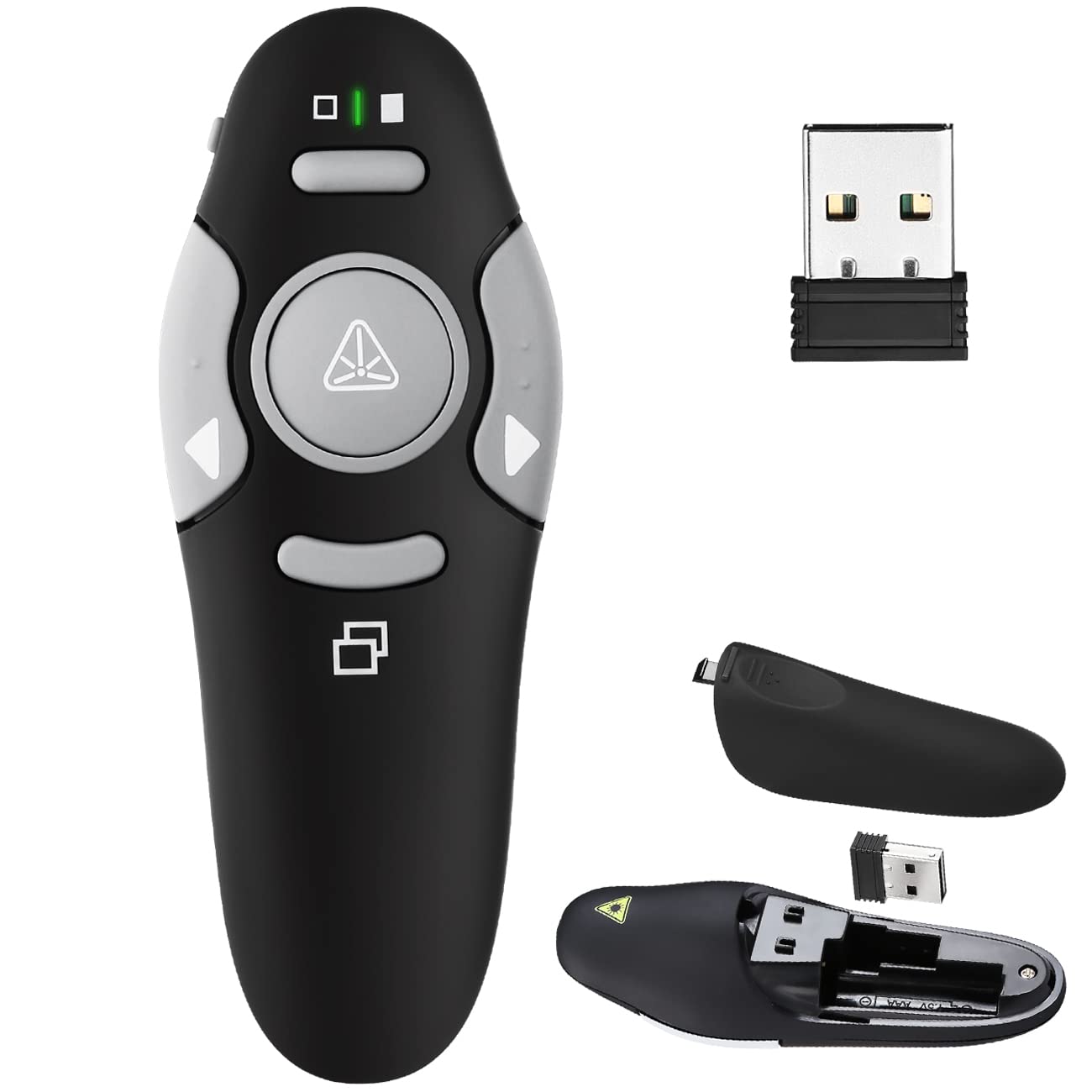 Presentation Clicker Remote Laser Pointer   Wireless Usb Presenter   Slideshow Powerpoint Clicker   Compatible With Win10Ac   Su