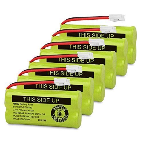 Qtkj Bt18433 Bt28433 Bt184342 Bt284342 Bt 1011 Cordless Phone Battery For Vtech Cs6209 Cs6219 Cs6229 Ds6301 Ds6101 Bt 1018 Bt 10