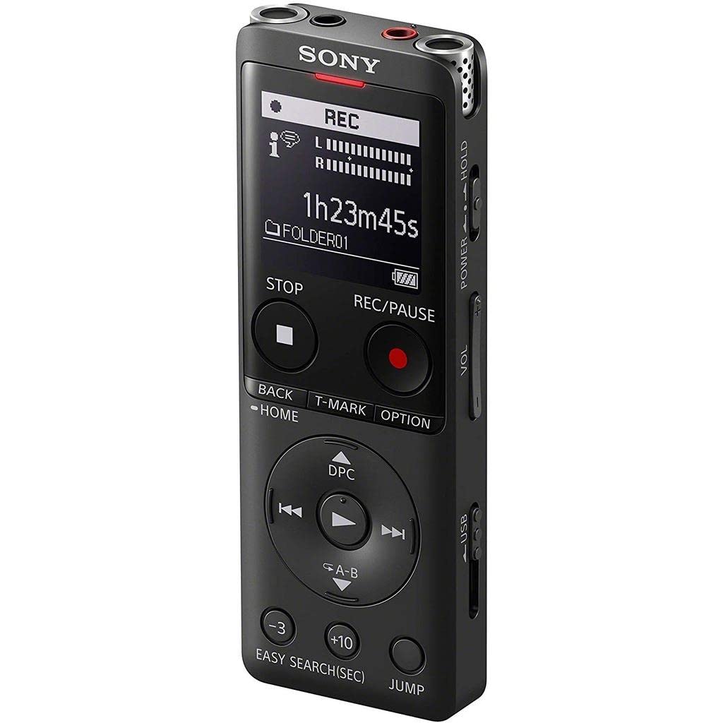 Sony Icd UX570 MP3/LPCM Digital Voice Recorder (Dictaphone) with Built in USB, 4GB, OLED Screen   Black