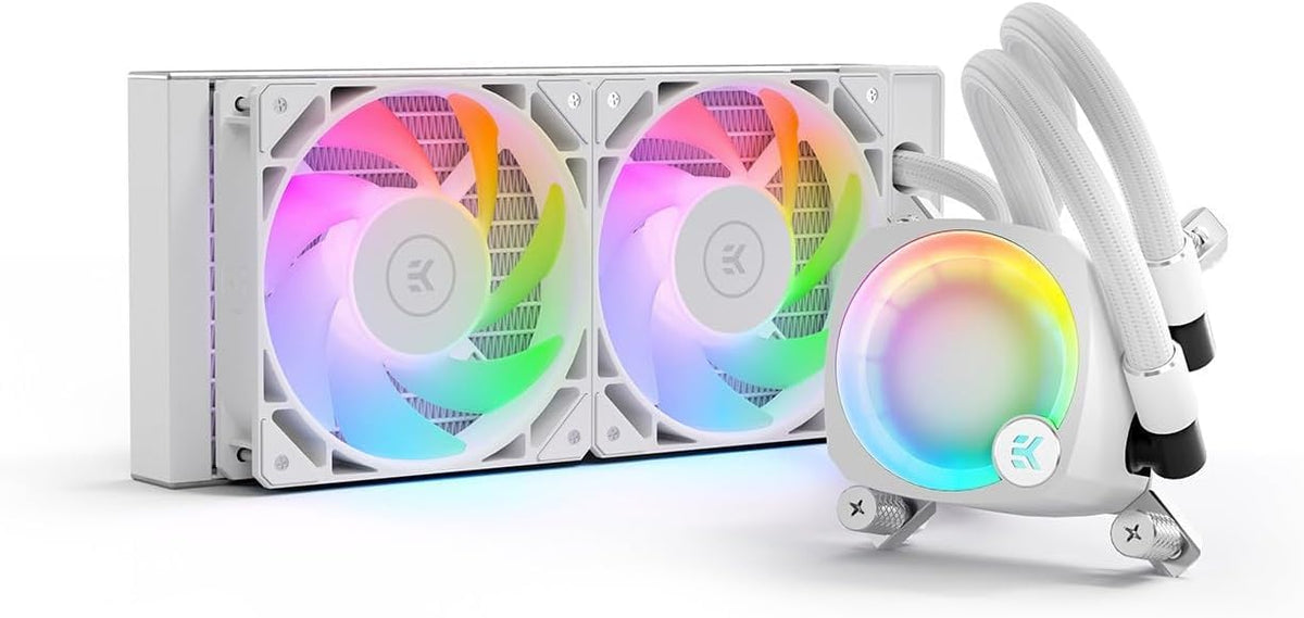 EKWB EK-Nucleus AIO CPU Cooler CR240 Lux, Digital RGB, White