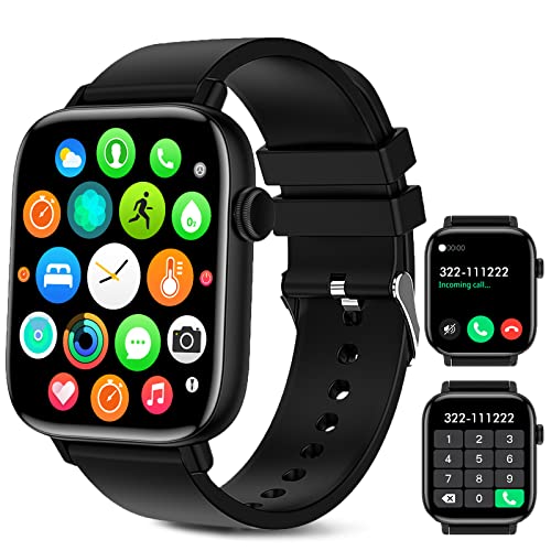 Smart Watch For Women Men (Answer/Make Calls), 1.9'' Smartwatch Fitness Tracker For Android Iphone, Waterproof Sport Digital Wat
