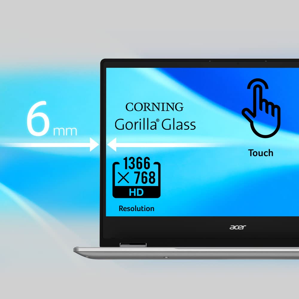 Acer Chromebook Spin 314 Convertible Laptop | Intel Pentium Silver N6000 | 14 Hd Corning Gorilla Glass Touch Display | 4Gb Lpddr
