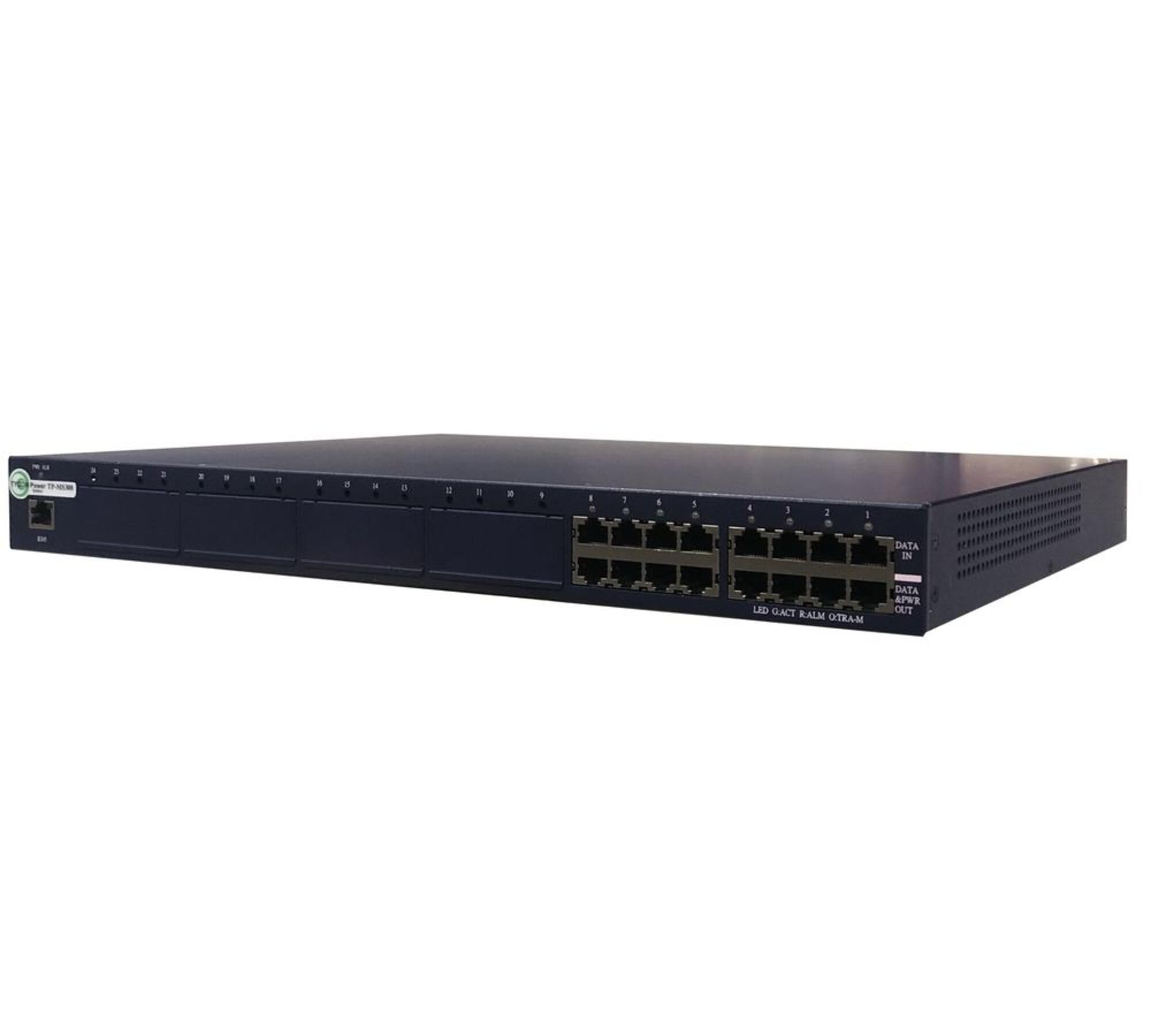 Tycon Systems Tp Ms308 Mid Span High Power 16.8W Poe Injector   8 Port