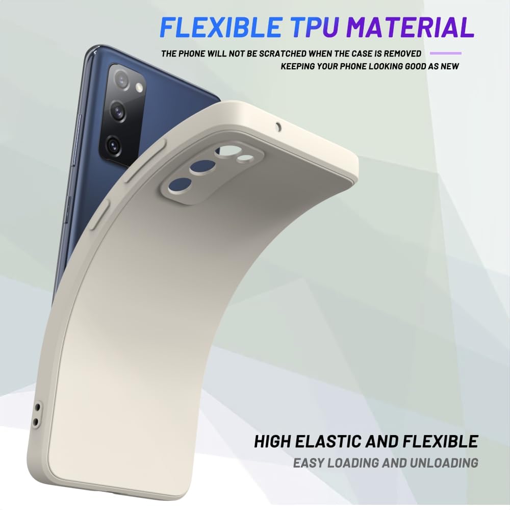 Wogroo For Samsung Galaxy S20 Fe Case White, Scratch Resistant With Soft Touch, Slim Thin Phone Cover For Samsung Galaxy S20 Fe