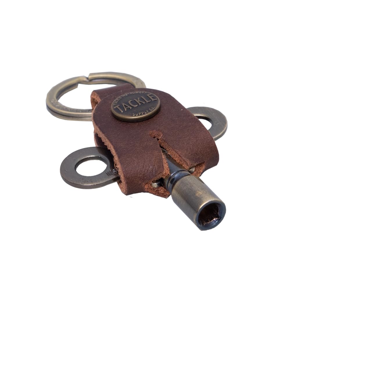 Tackle Timekeepers Drum Key   Antique Brass