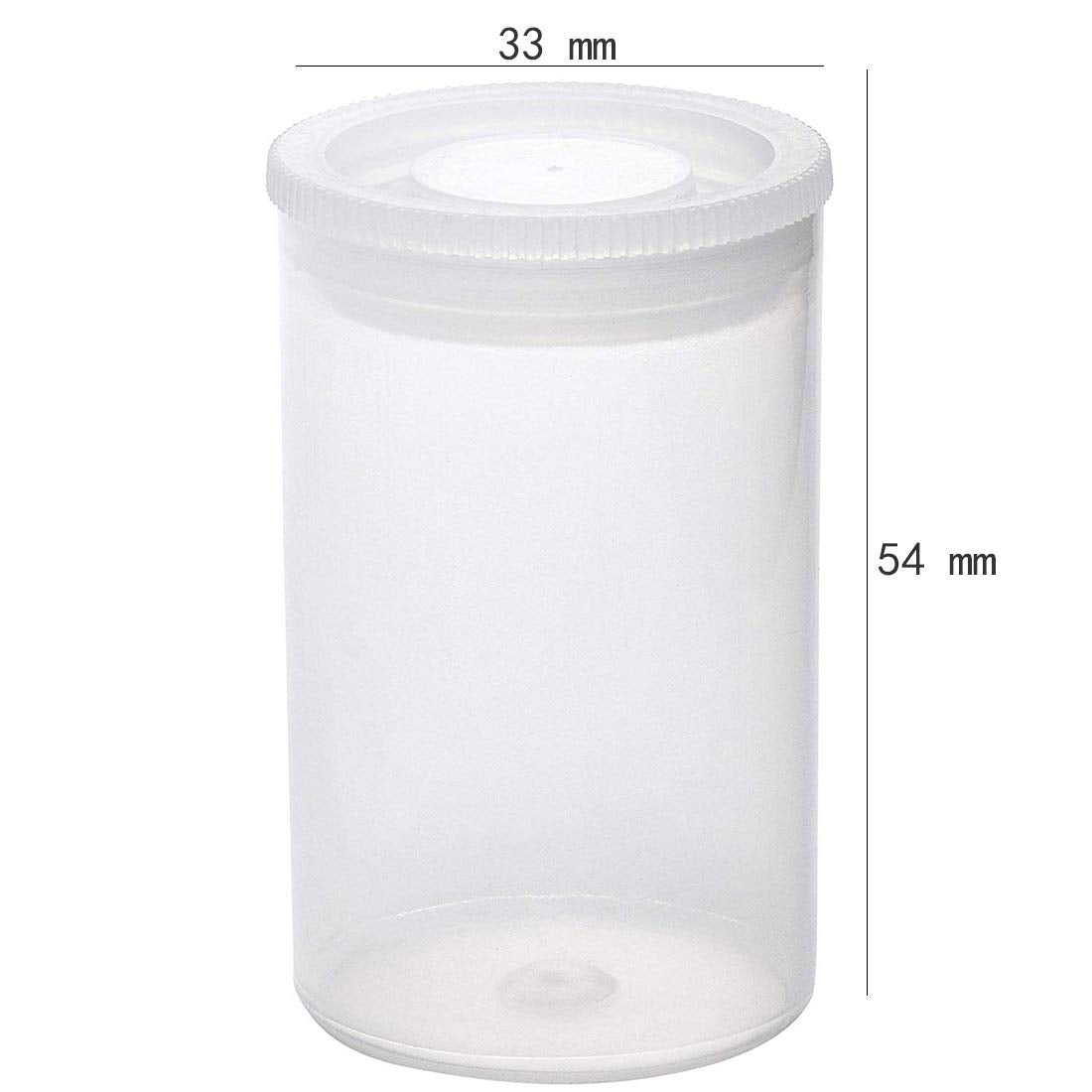 Akiro Film Canisters With Caps 35 Mm Empty Camera Reel Storage Containers Case Plastic Storage 15 Pack Transparent