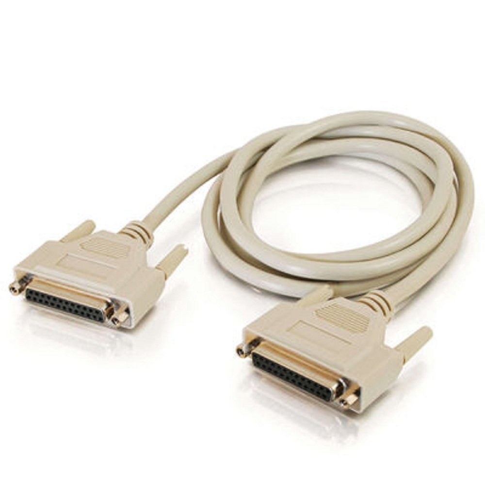 C2G 02643 Db25 F/F Serial Rs232 Extension Cable, Beige (3 Feet, 0.91 Meters)