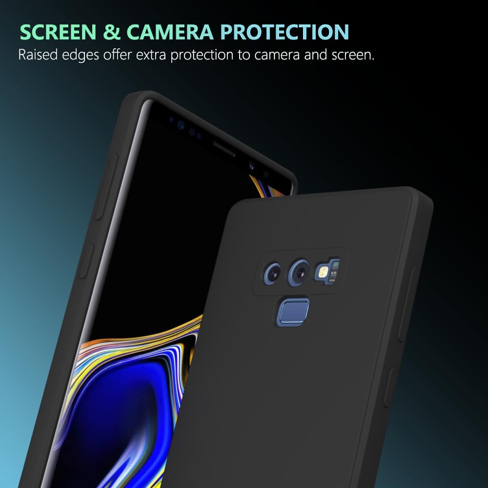 Wogroo For Samsung Galaxy Note 9 Case Black, Scratch Resistant With Soft Touch, Slim Thin Phone Cover For Samsung Galaxy Note 9