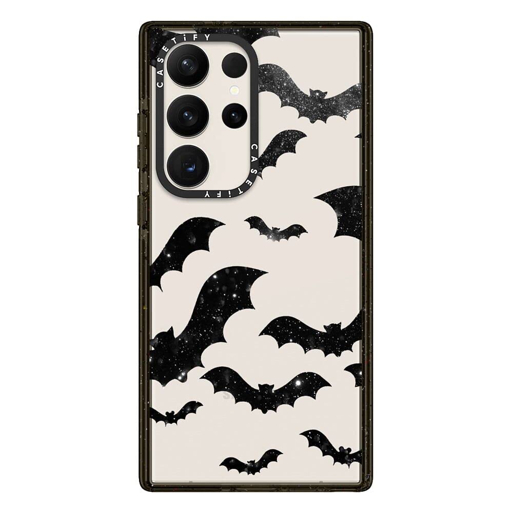 Casetify Impact Galaxy S23 Ultra Case [4X Military Grade Drop Tested / 8.2Ft Drop Protection]   Bats   Clear Case Halloween   Cl