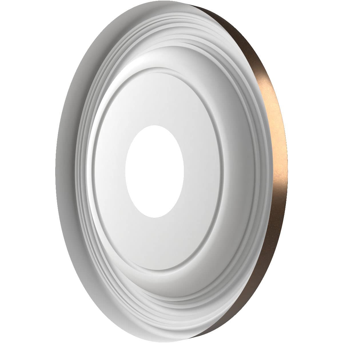 Ekena Millwork 13''Od X 3 1/2''Id X 1 1/4''P Traditional Thermoformed Pvc Ceiling Medallion (Fits Canopies Up To 7 1/2''), Metal