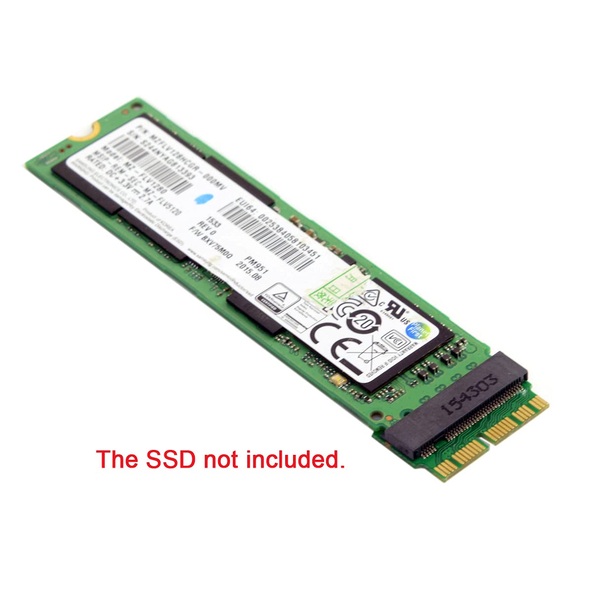 Nfhk 12+16Pin 2014 2015 Mac To M.2 Ngff M Key Ahci Ssd Convert Card For Mac A1493 A1502 A1465 A1466