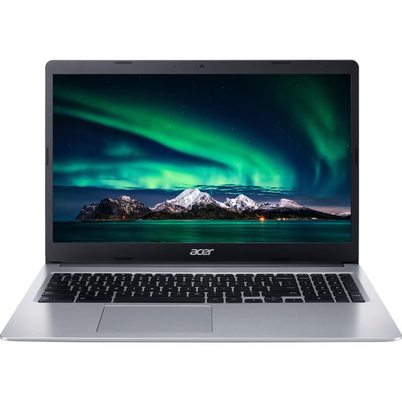 Acer Chromebook 315,15.6'' Hd Display Laptop,Intel Celeron N4020(2.8Ghz), 4Gb Lpddr4 Ram, 64Gb Emmc Ssd, Chrome Os, Silver, With