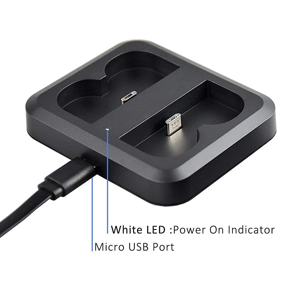 Battery Charger For Ring Rechargeable Battery,Dual Ring Battery Charger Station For Ring Spotlight Cam Battery,Ring Video Doorbe