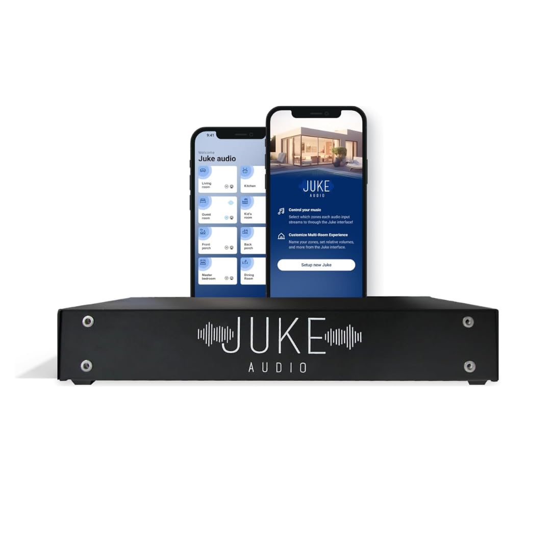 Juke 8: 8 Zone Multi Room Amplifier | Stream Wirelessly Via Airplay 2, Spotify Connect, Bluetooth, Dlna | App Controlled Audio S