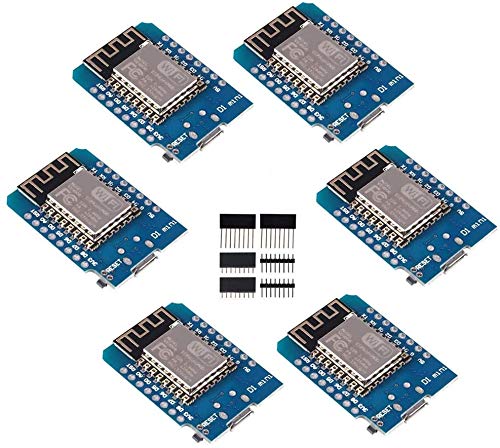 Aceirmc 6Pcs Esp8266 D1 Mini Wifi Dev Board Esp 12 Esp 12F Nodemcu Mini Module For Wemos Lua 4M Bytes Wlan Wifi Internet Develop