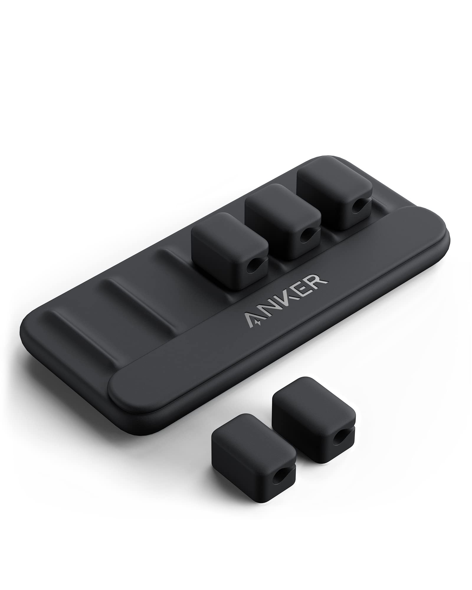 Anker Cable Management, Magnetic Cable Holder, Desktop Multipurpose Cord Keeper, 5 Clips For Lightning, Usb C, Micro Cables, Oth