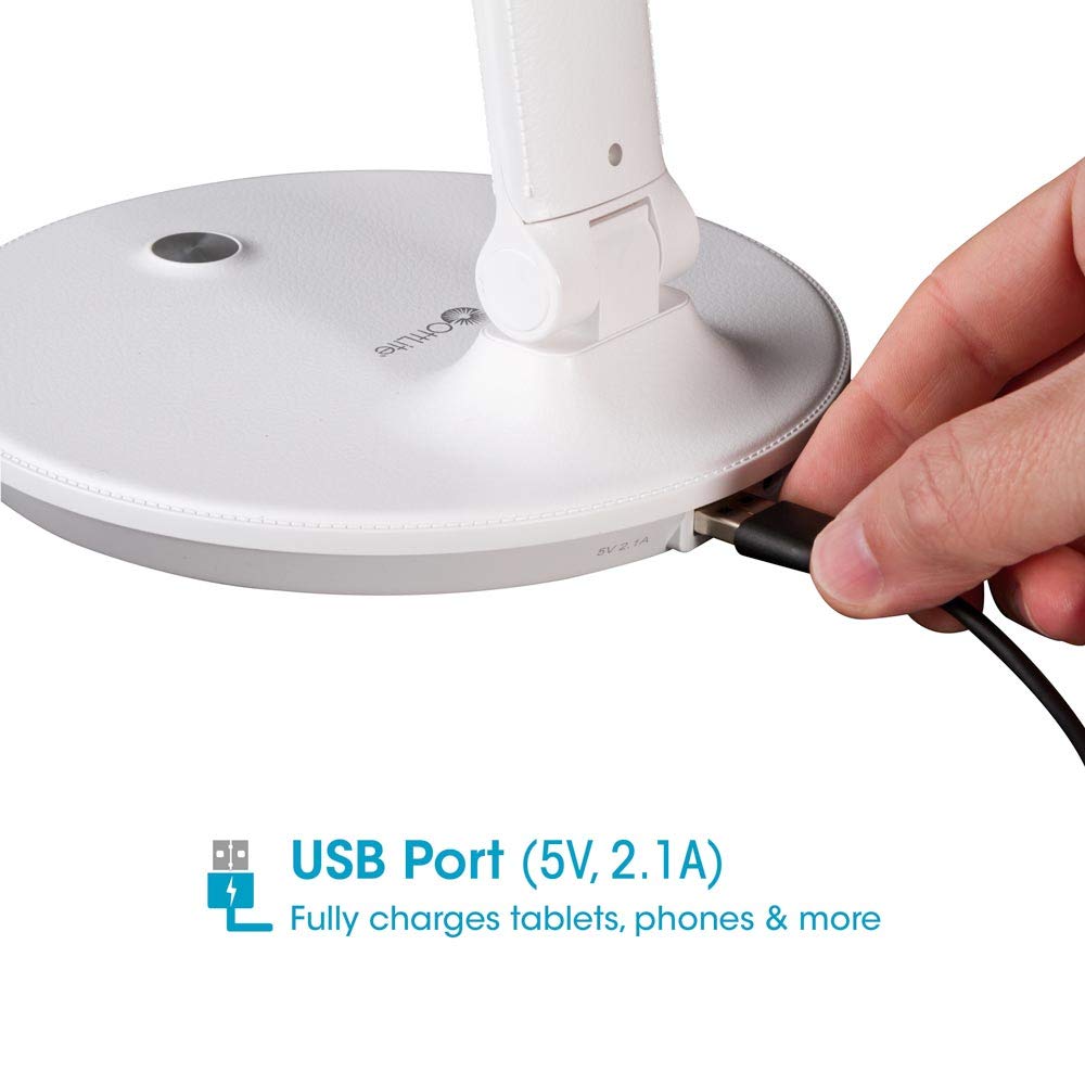 Ottlite Emerge Led Desk Lamp With 2.1A Usb Charging Port
