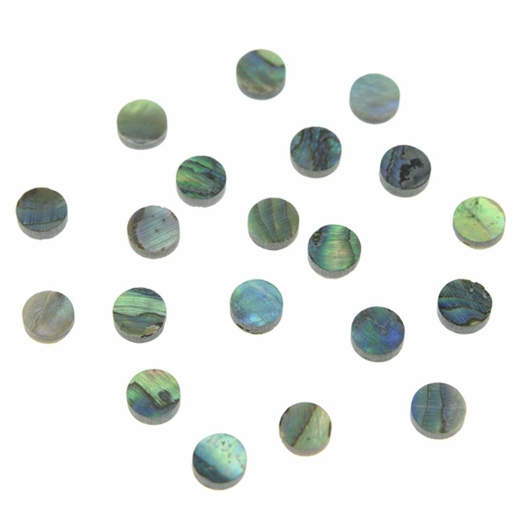 Dopro 20Pcs 6X2Mm Natural Paua Abalone Shell Inlay Fingerboard Fretboa ...