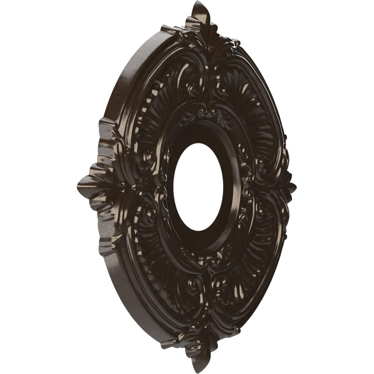 Ekena Millwork Cmp13Ateru Attica Thermoformed Pvc Ceiling Medallion (Fits Canopies Up To 5''), 13''Od X 3 1/2''Id X 3/4''P, Univ