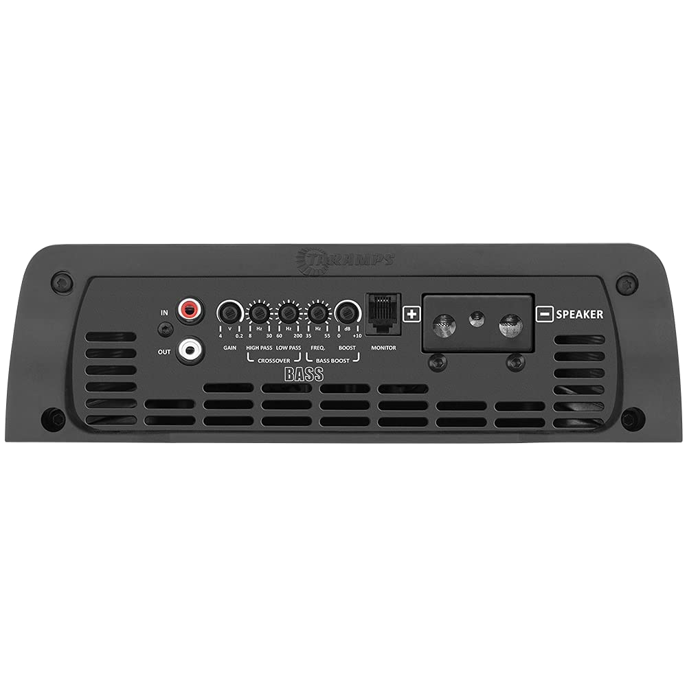 Taramp's Smart 5 Bass Amplifier 5000W RMS, 0.5-2 Ohms, Class D, Monoblock, Multi Impedance, White, Great for Subwo