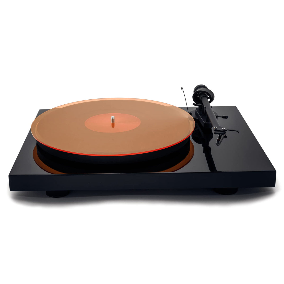 Acrylic Turntable Mat   11.75'' Orangelit Vinyl Record Acrylic Mat   Precision Machined Acrylic Turntable Platter Mat W/Record L