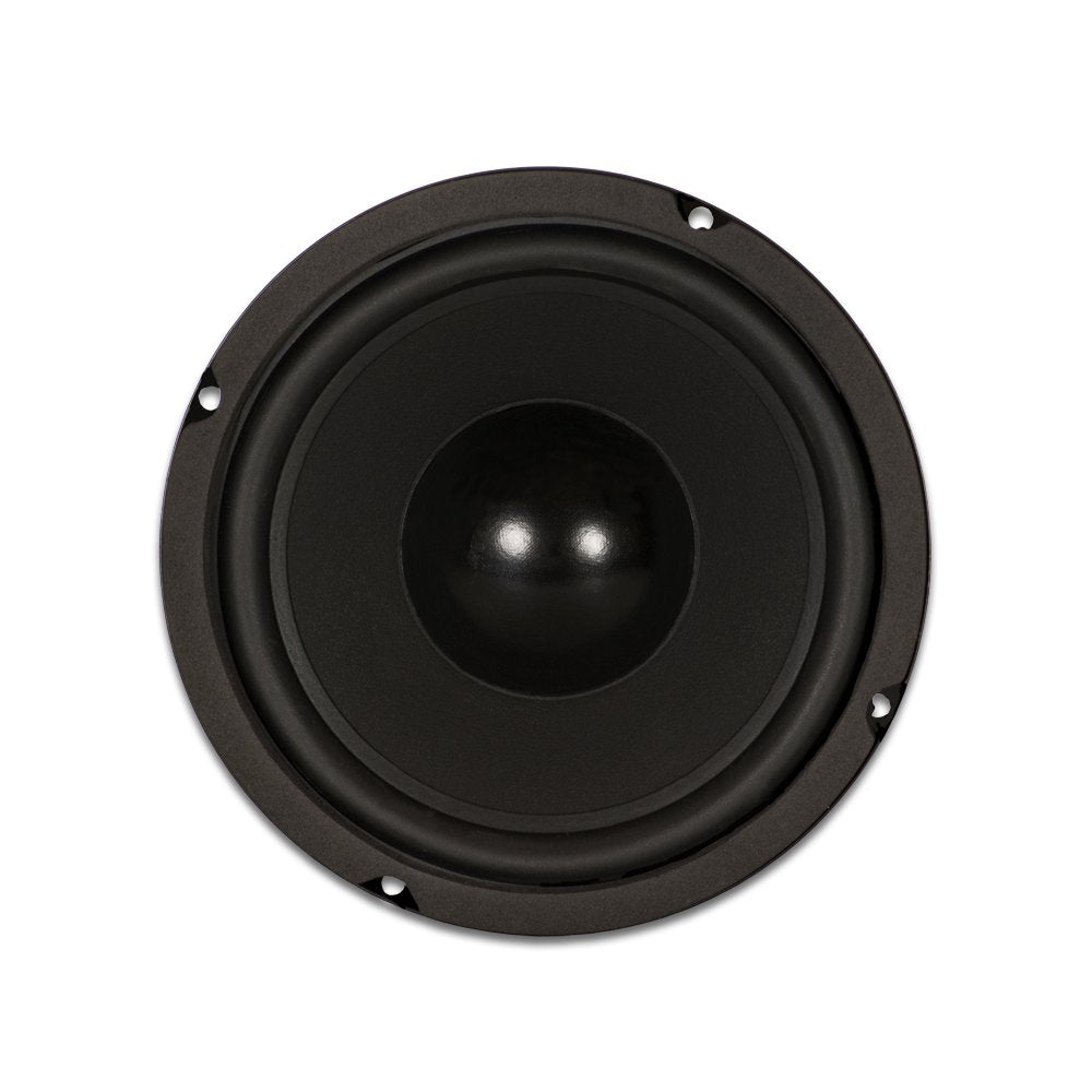Goldwood Sound Gw-6024 Rubber Surround 6.5 Woofer 170 Watts 4Ohm Replacement Speaker, Black