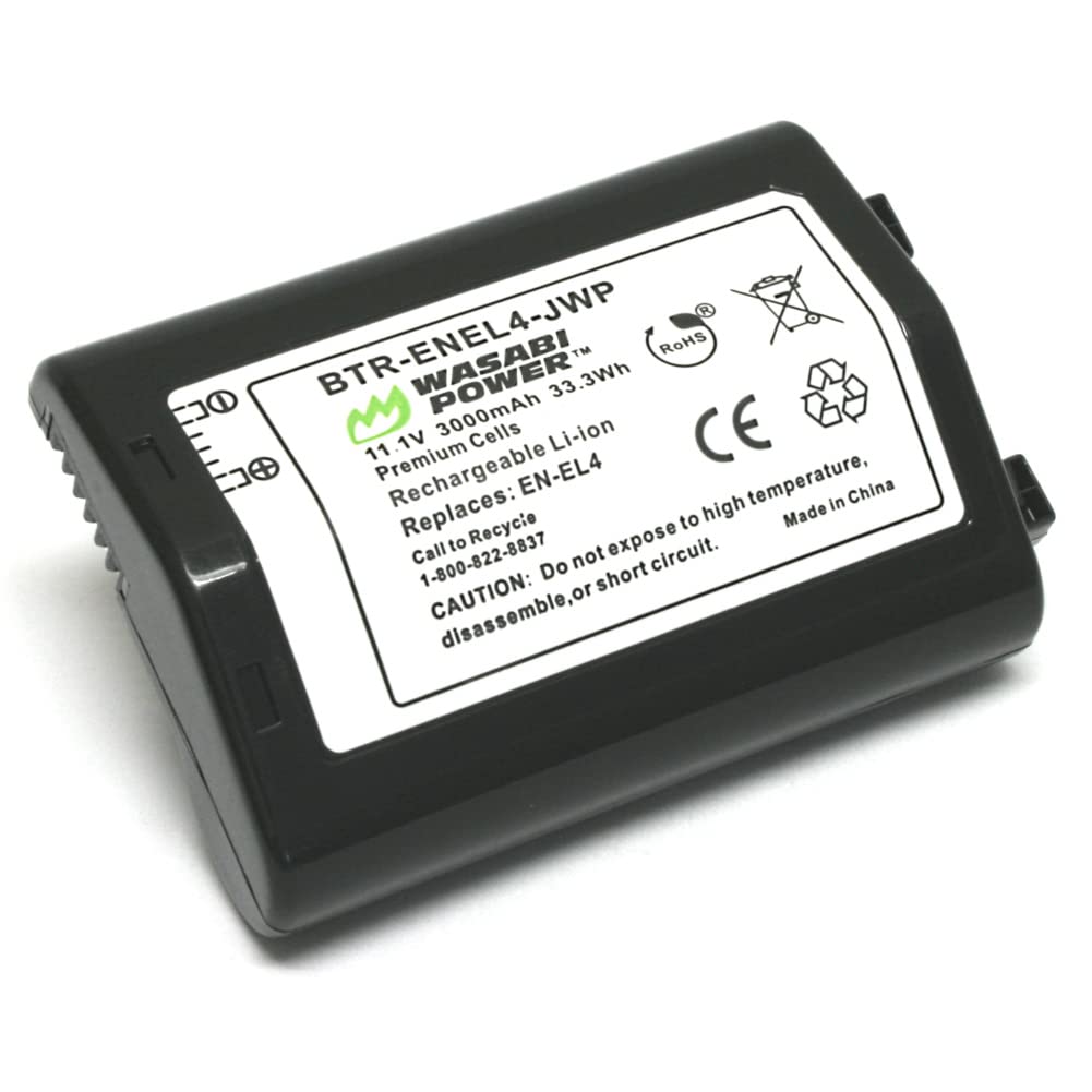 Wasabi Power Battery For Nikon En El4, En El4A And Nikon D2, D2H, D2Hs, D2X, D2Xs, D3, D3S, D3X, F6