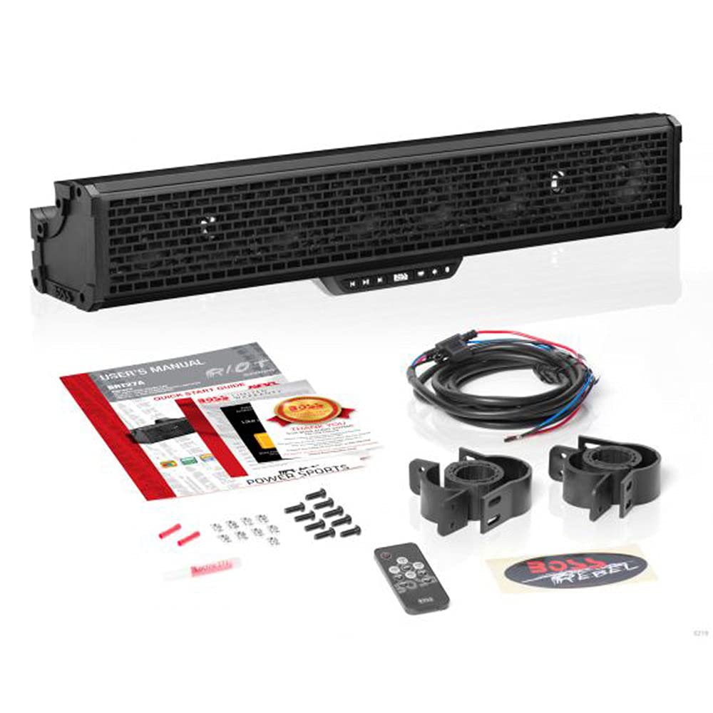 BOSS Audio Systems BRT27A Sound Bar - 27 Inch, Weatherproof, Bluetooth, Black