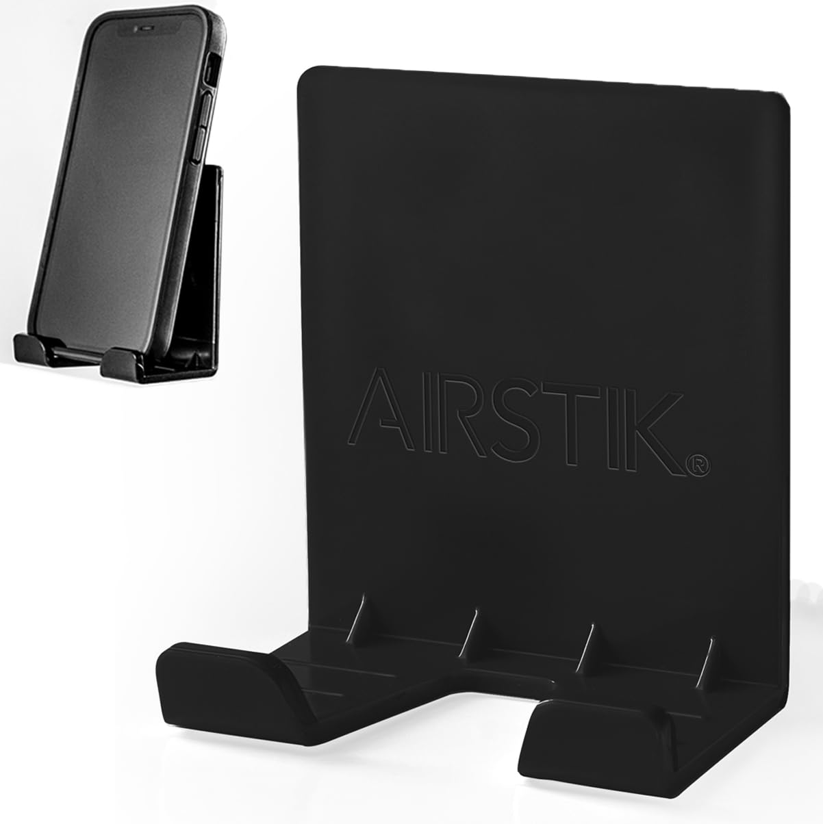 Airstik Cradle Glass Mount Phone Holder Reusable Tiktok Facetime Compatible With Iphone Ipad Cell Phone For Bathroom Kitchen Sho