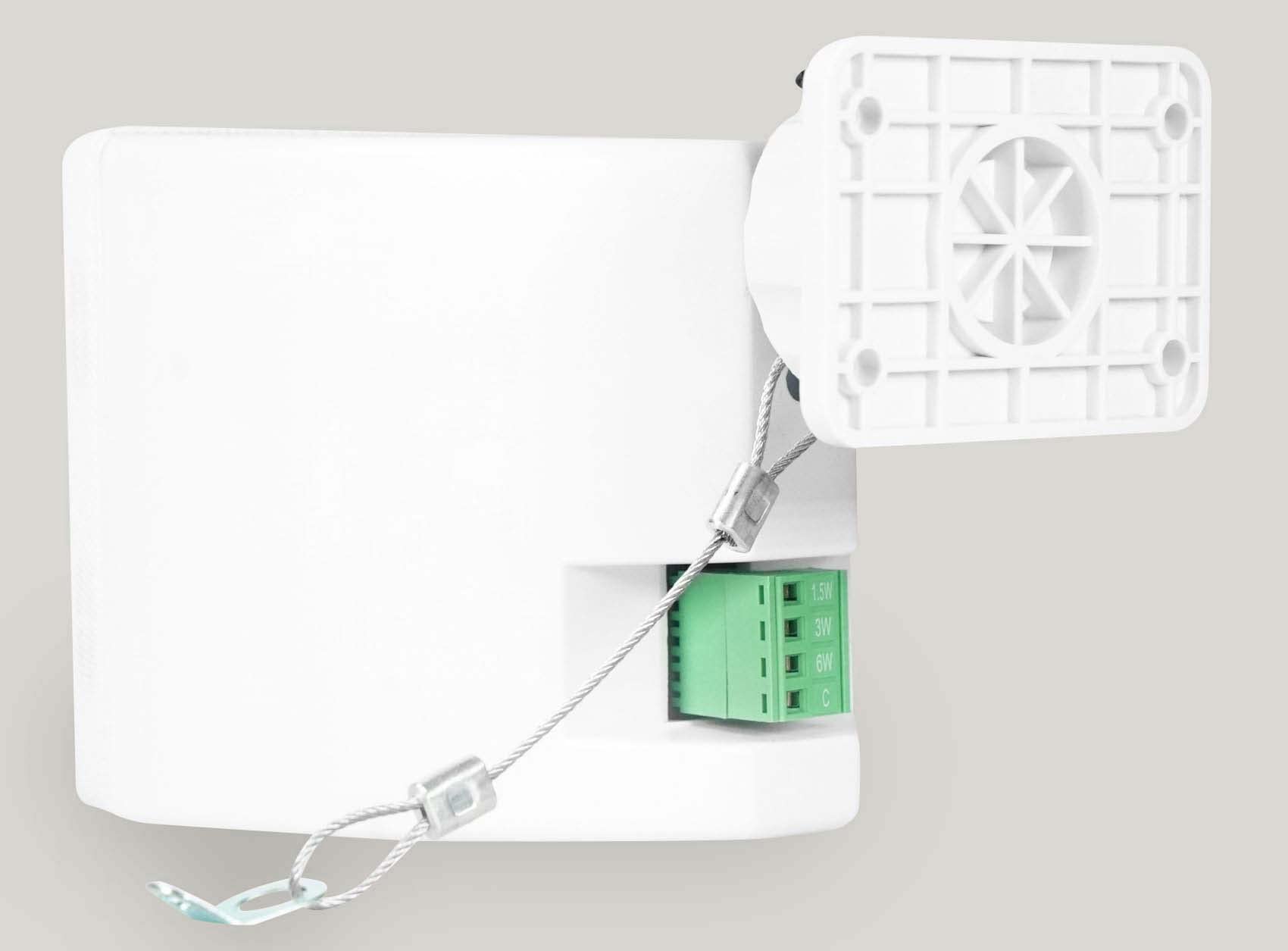 Rockville Cube Pair Of 3.5 White Commercial 70V Swivel Wall Mount Speakers