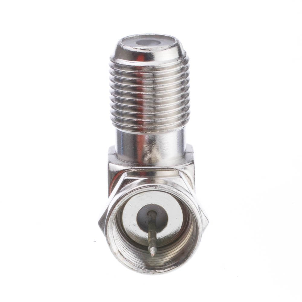 Cablewholesale F Pin Right Angle Male/Female L Adaptor (26255520)