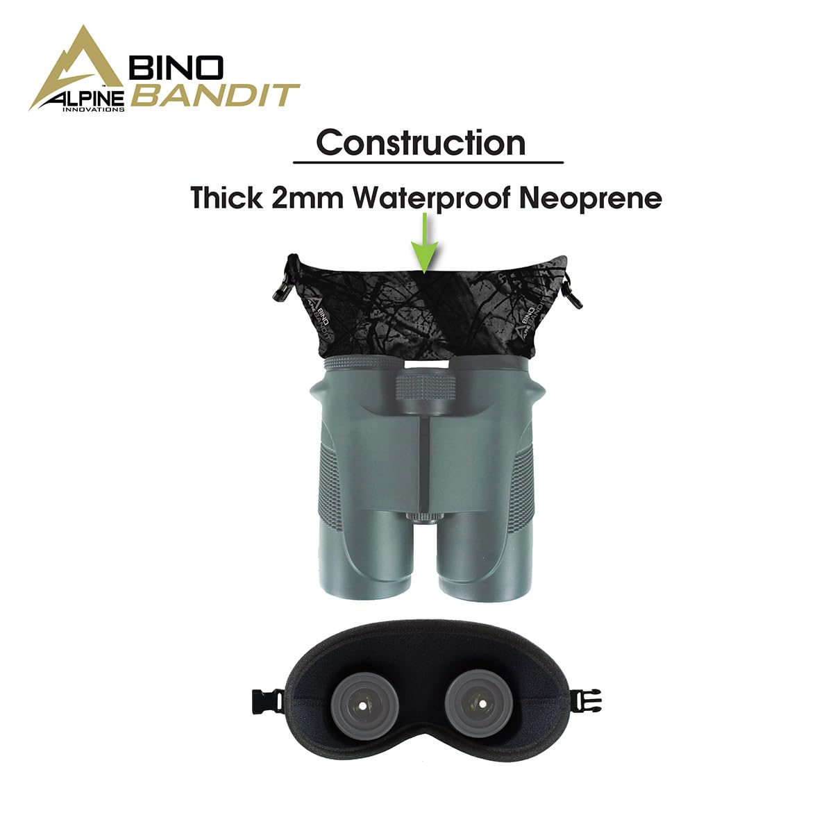 Slicker Bino Bandit   Blocks Glare, Improves Visual Acuity And Reduces Eye Fatigue. Fits All Binoculars. (Stealth Bronze)