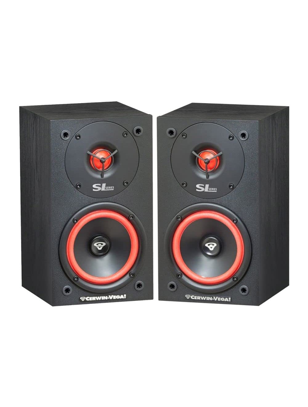 Home Audio Cerwin Vega Sl 5M 5 1/4'' 2 Way Satellite Speakers/Driver With 1'' Soft Dome Tweeter Set Of 2   Black