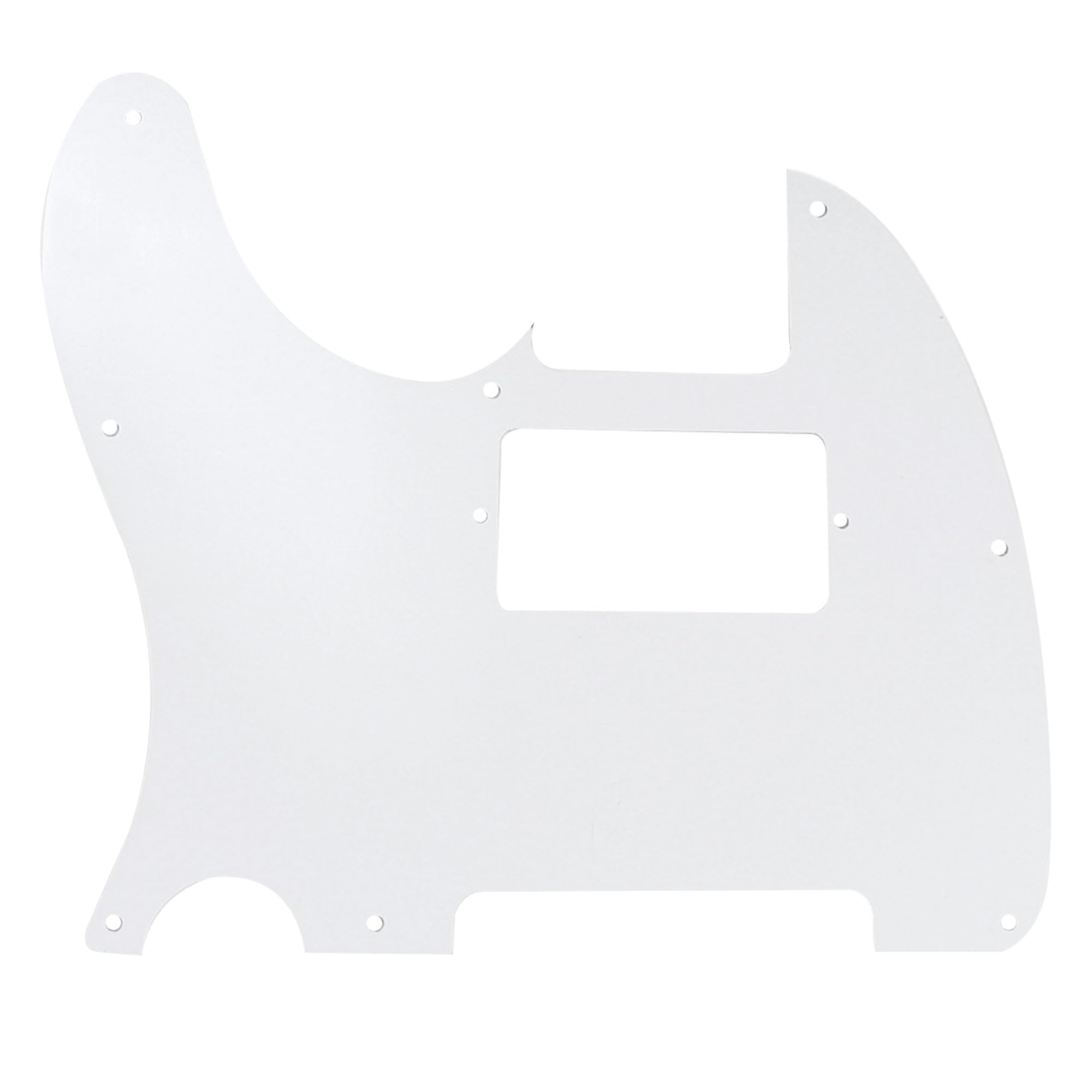 Musiclily 8 Hole Guitar Telecaster Pickguard Humbucker Hh Scratch Plate For Fender Usa/Mexican Standard Tele Parts, White Pearl