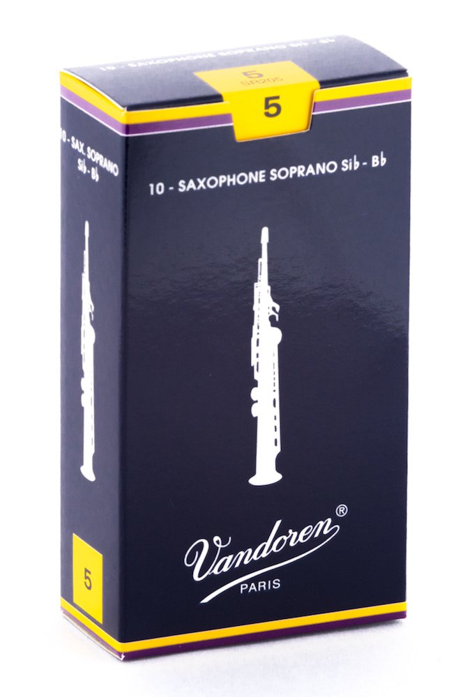 Vandoren Sr205 Soprano Sax Traditional Reeds Strength 5; Box Of 10