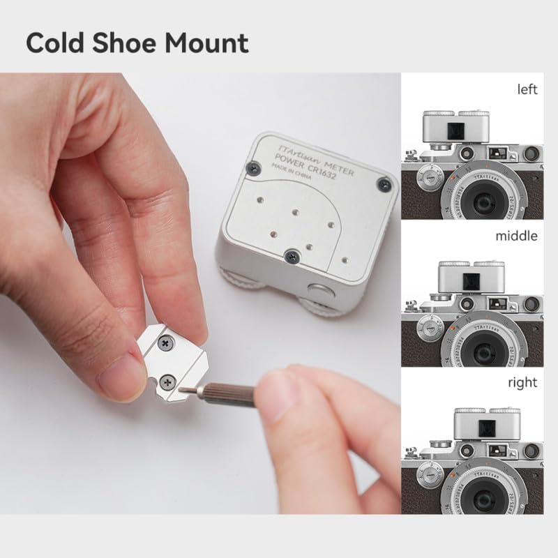 Ttartisan Light Meter Ii, Real Time Metering Tool, Two Dial To Adjust Iso, Aperture And Shutter Speed, Compatible With Older Lei