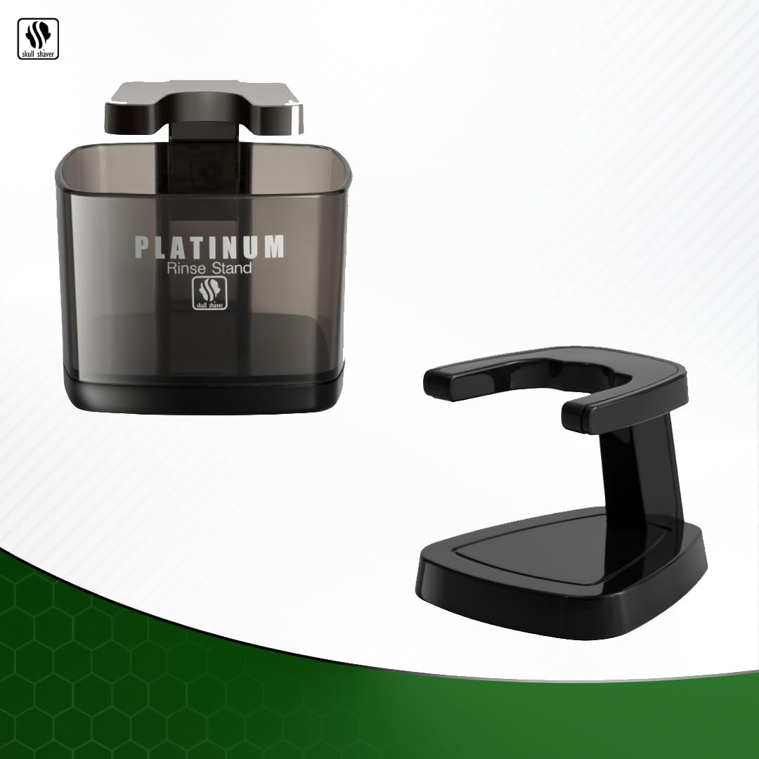 Skull Shaver Platinum Rinse Stand For Pitbull, Butterfly Kiss And Palm Electric Shavers (Black)