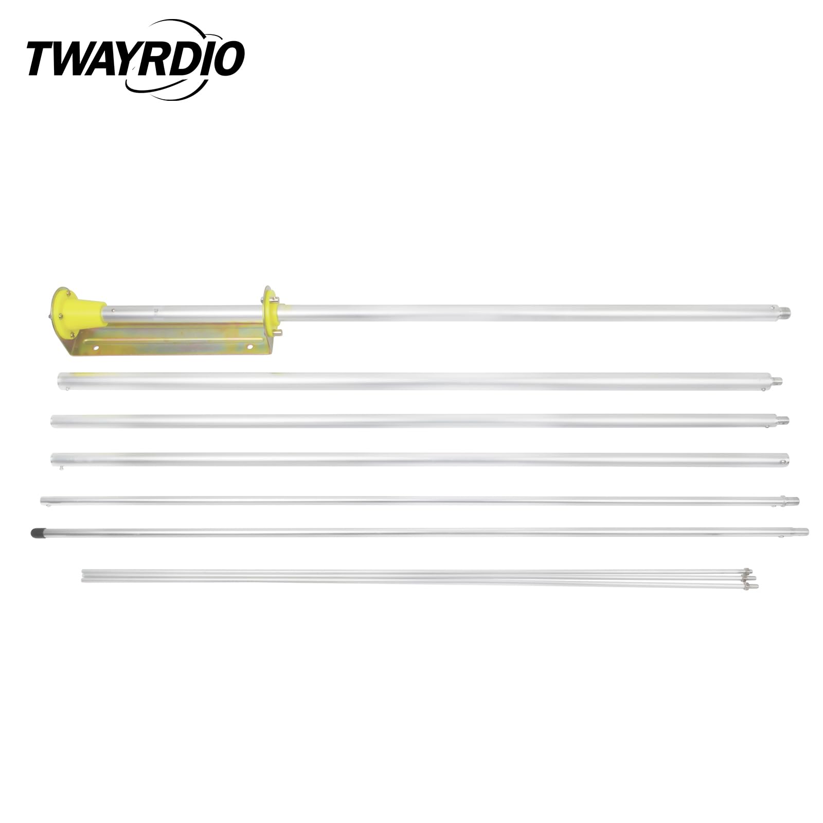 Twayrdio Cb Base Station Antenna, Heavy Duty 20Feet 100W 27Mhz Base Antenna For 10Meter 11Meter Cb Radio Transceiver