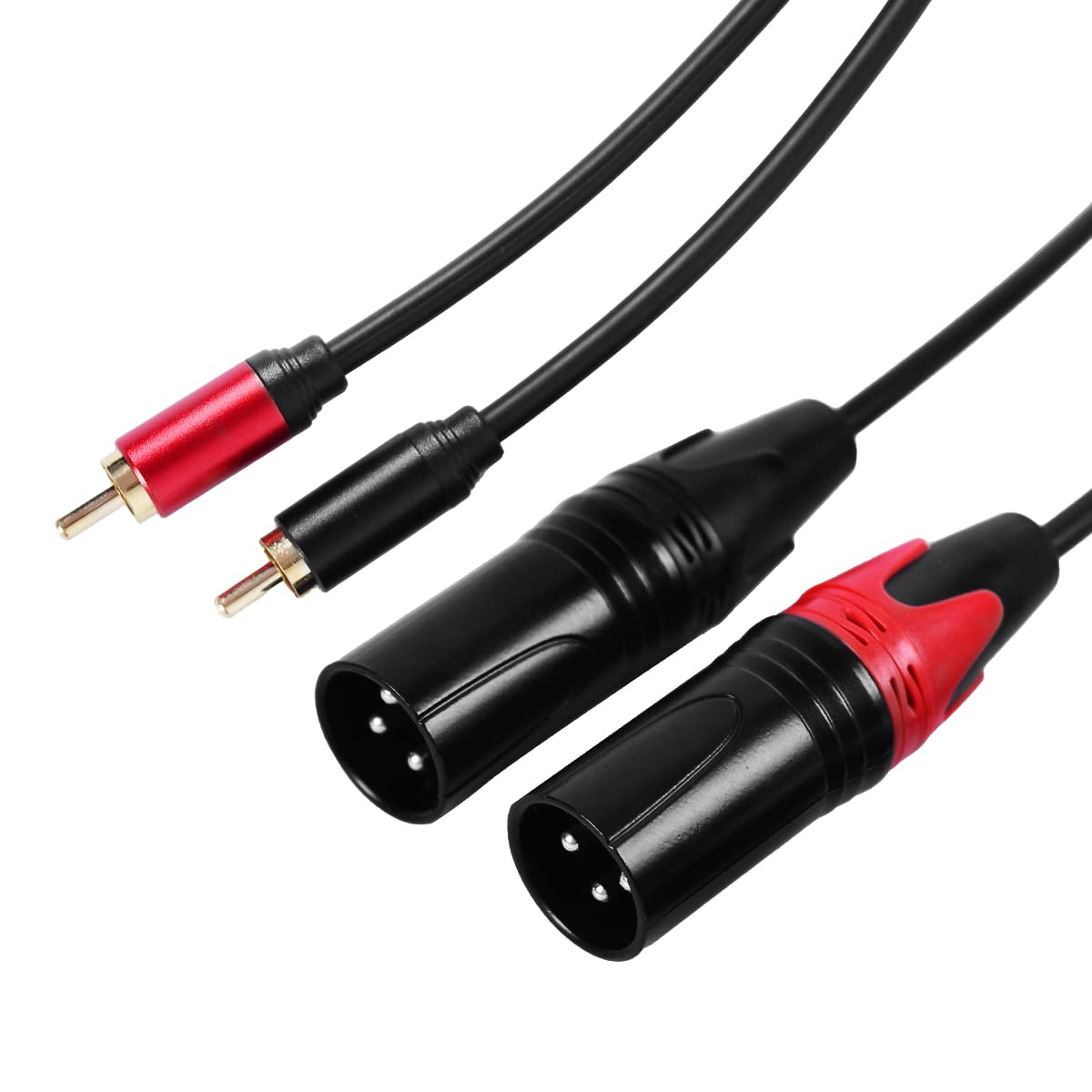 Dual Xlr Male To Rca Cable 50Ft,Belipro Heavy Duty 2 Xlr Male To 2 Rca Male Hifi Stereo Audio Connection Microphone Cablea