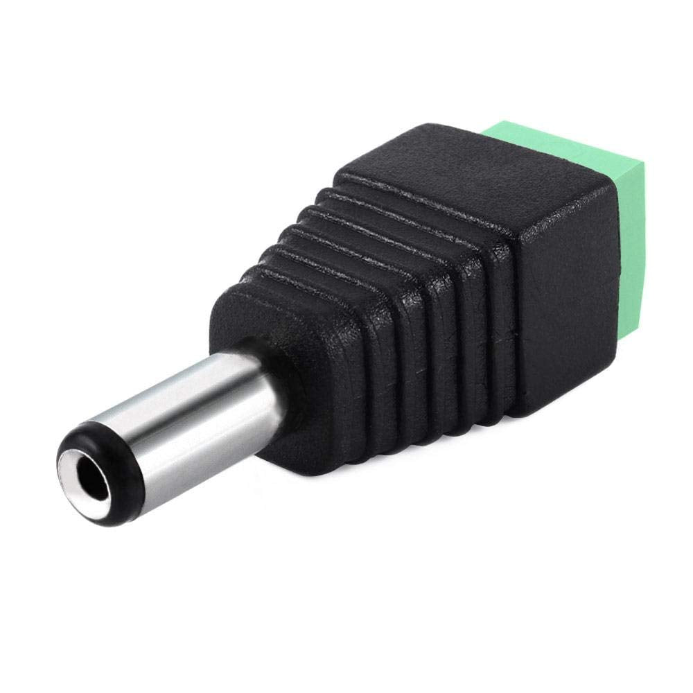 Cmple Male 2.1 x 5.5mm DC Power Plug Jack Adapter Connector for CCTV
