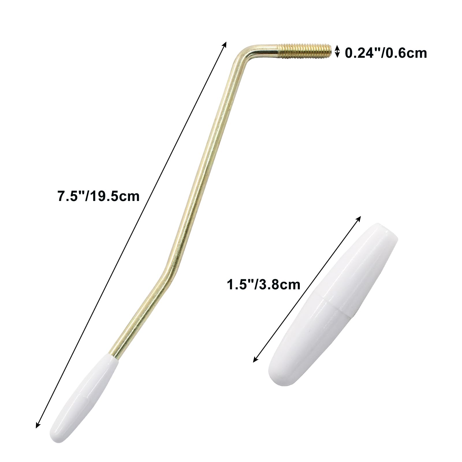 Bokwin Guitar Whammy Bar Thread Tremolo Arm, Gold Whammy Bar For Electric Guitar