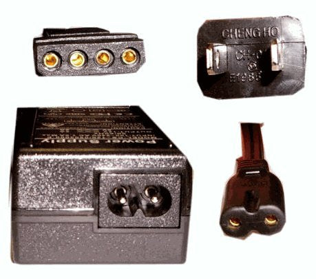 Coolerguys 100 240v AC to 12 & 5v DC 4pin Molex 2A Power Adapter (2A, Without On/Off Switch)