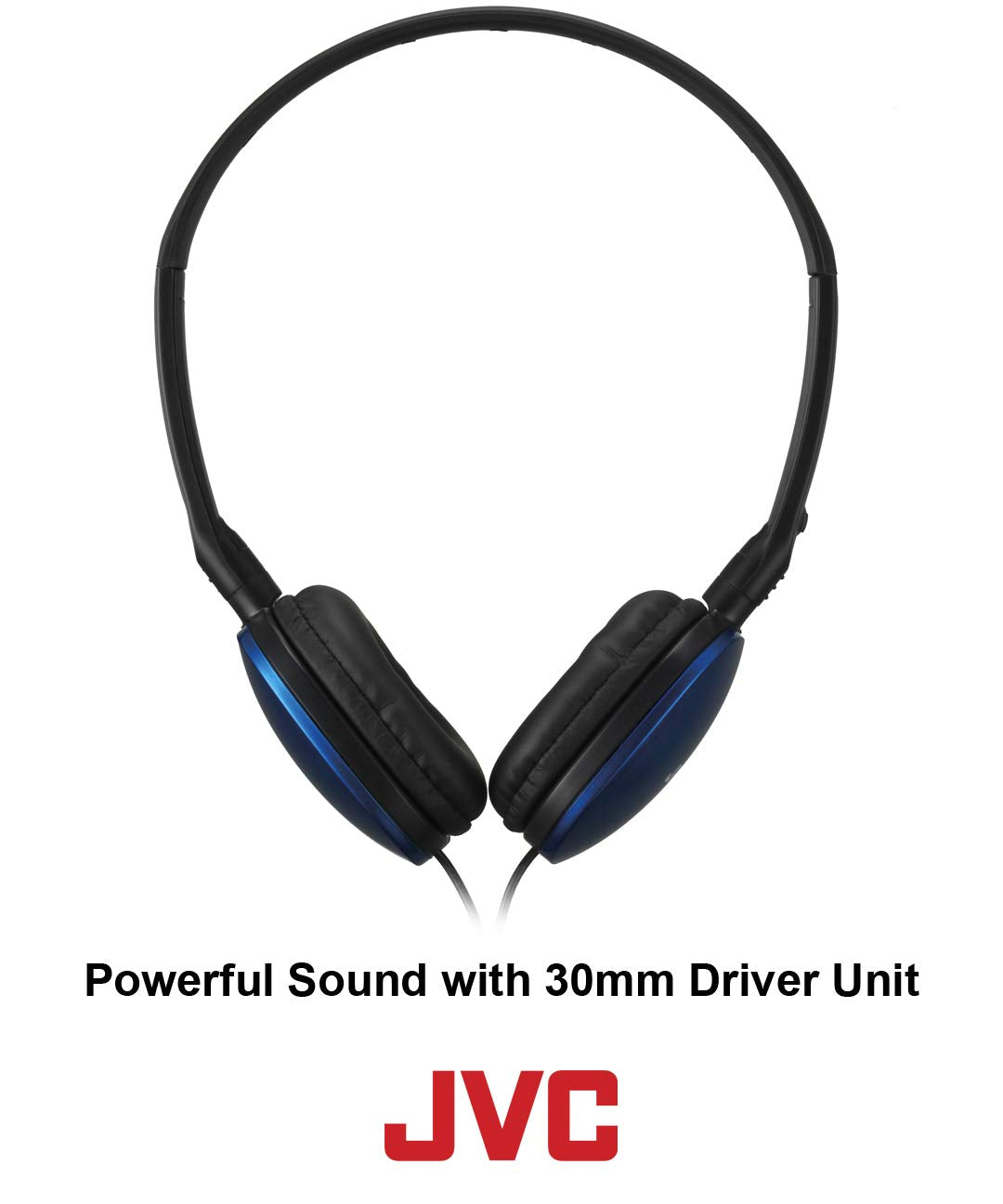 Jvc Violet Flat And Foldable Colorful Flats On Ear Headphone With 3.94 Foot Gold Plated Phone Slim Plug Has160V